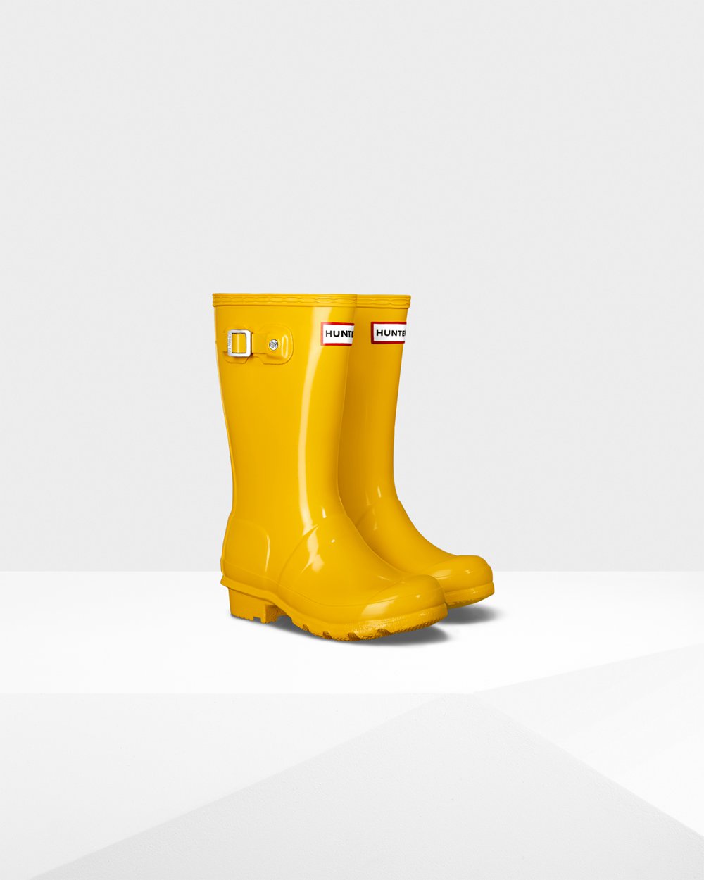 Hunter Niños Original Big Gloss - Botas de Lluvia Amarillo - 689-OEJMYV